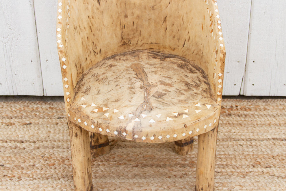 Antique Mother of Pearl Inlay Naga Chair