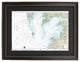 Framed Nautical Chart; Chesapeake Bay, Pocomoke and Tangier Sounds
