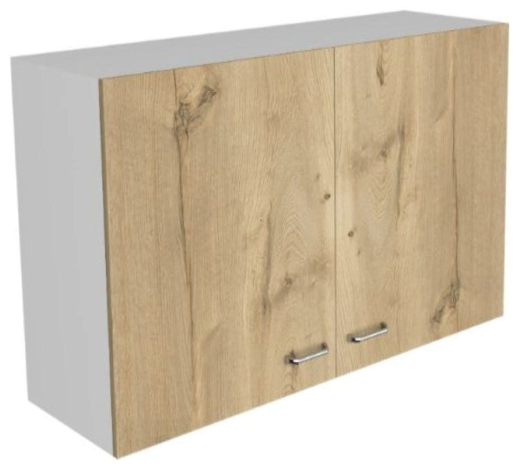 Wall Cabinet Toran, Kitchen, White / Light Oak