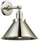 Briarcliff 1-Light Sconce, Polished Nickel