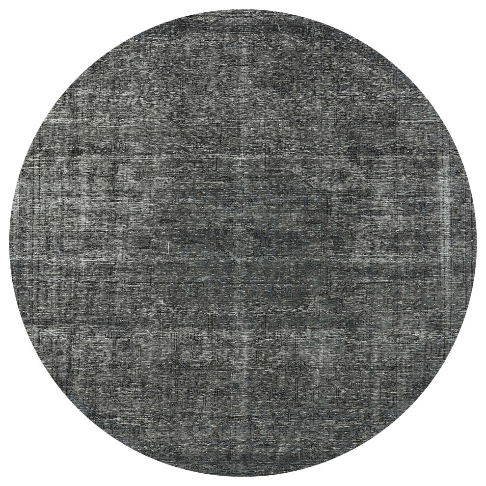 Ahgly Company Indoor Round Mid-Century Modern Area Rugs, 5' Round