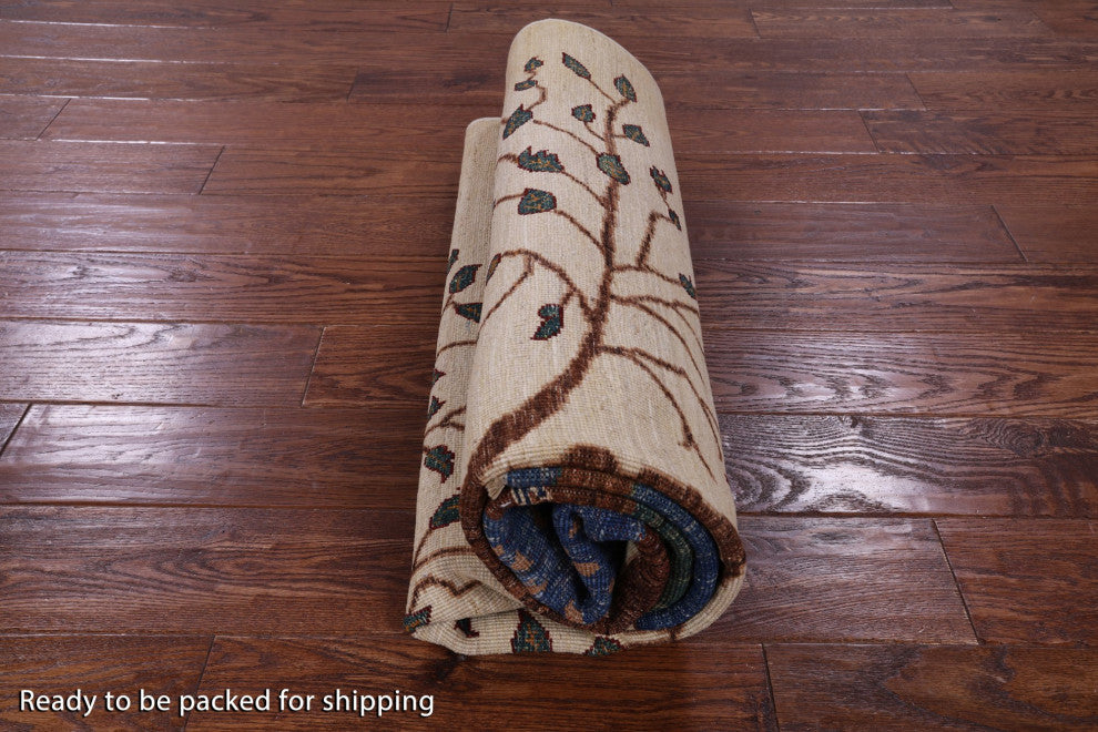 Persian Gabbeh Tribal Handmade Rug 4' 11" X 6' 6" - Q12292