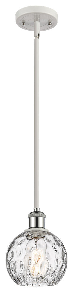 Innovations 516-1S-WPC-G1215-6 1-Light Mini Pendant, White, Polished Chrome