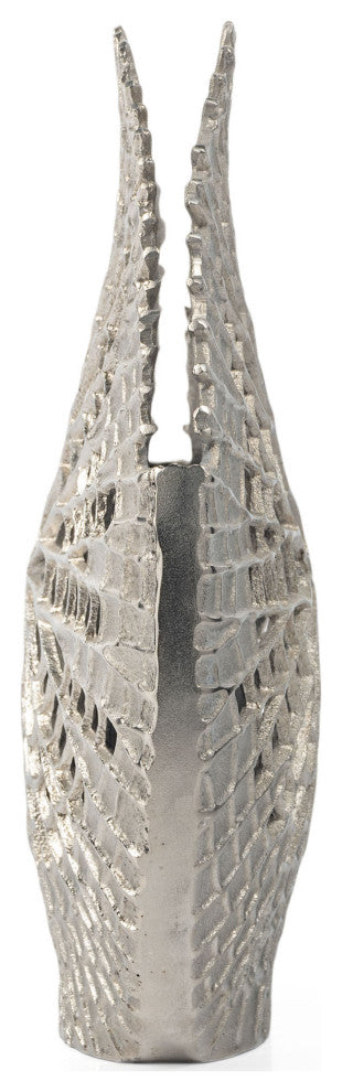 Danica Metal Table Vase, Small Silver