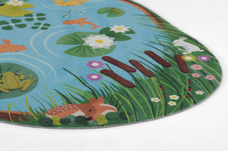 Momeni Playground PLY-1 Blue, 4'x5'4"