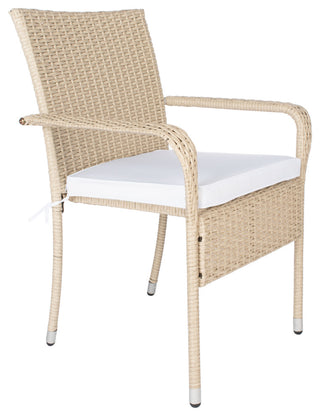 Safavieh Outdoor Laina Bistro Set, Beige / White