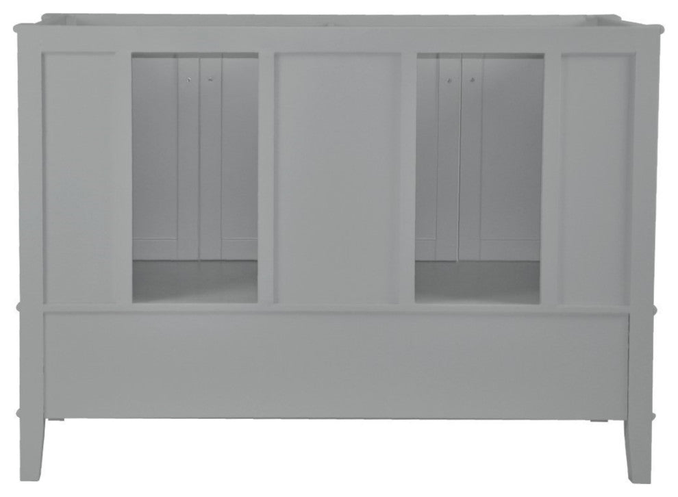 49" Double Vanity, Light Gray With Engineered Stone Top