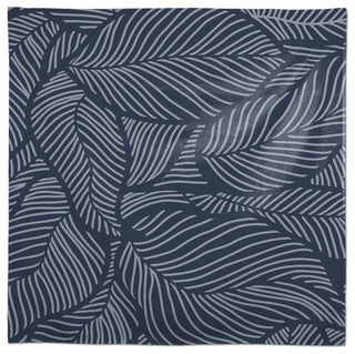 Dense Leaves Blue 4 58x58 Tablecloth