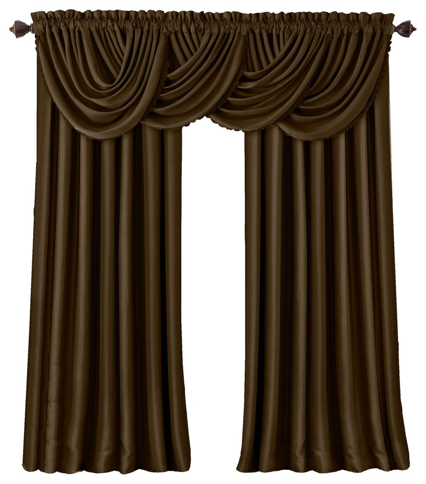 All Seasons Blackout Window Curtain, Chocolate, 52 in. X 108 in.