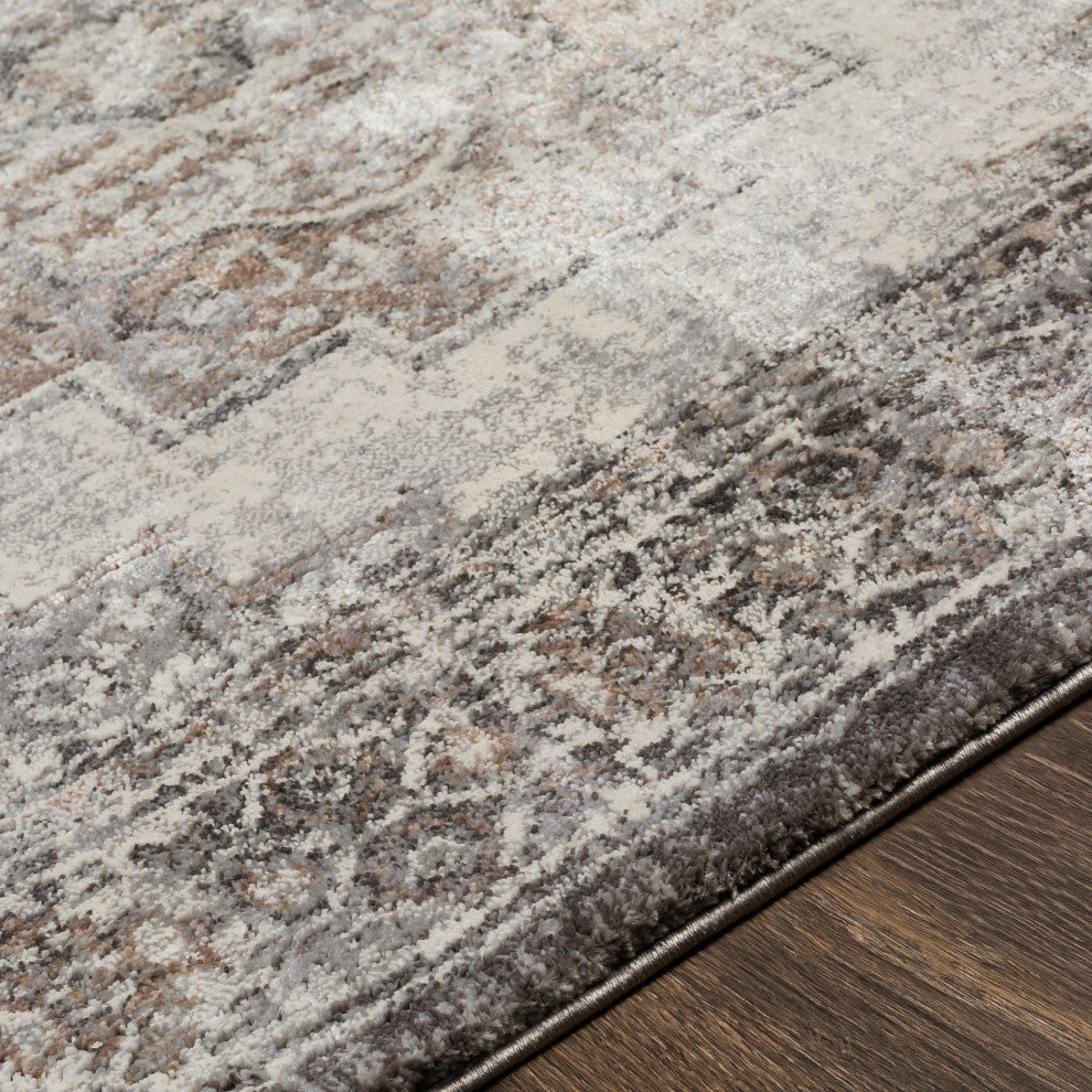 Surya Montana MTN-2306 Machine Woven Area Rug, Gray, 7'10" x 10'