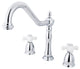 Kingston Brass Widespread Kitchen Faucet, Polished Chrome