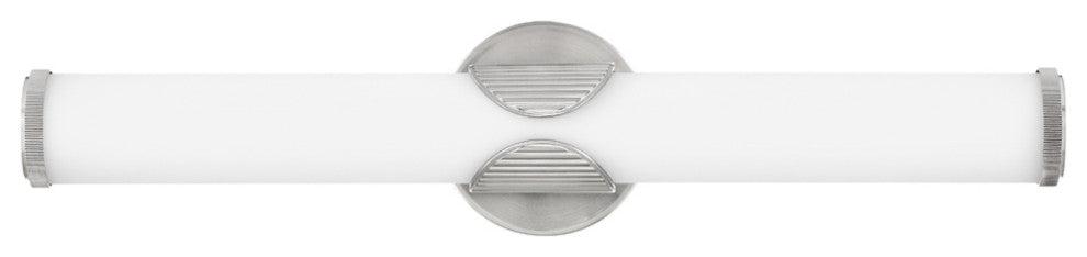 Hinkley Femi 22.5" Large LED Bath Vanity Light, Brushed Nickel+Etched Opal Glass