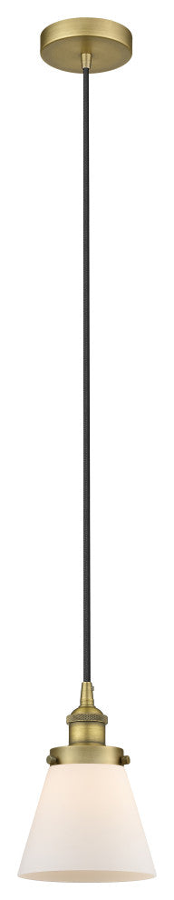 Innovations 616-1PH-BB-G61 1-Light Mini Pendant, Brushed Brass