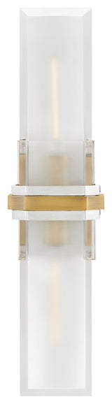 Hinkley Kipton Large Sconce, Polished Nickel