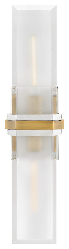 Hinkley Kipton Large Sconce, Polished Nickel