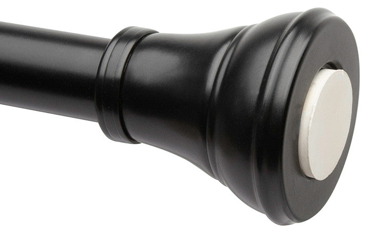 Utopia Alley Adjustable 72-Inch Shower Curtain Tension Rod, Matt Black