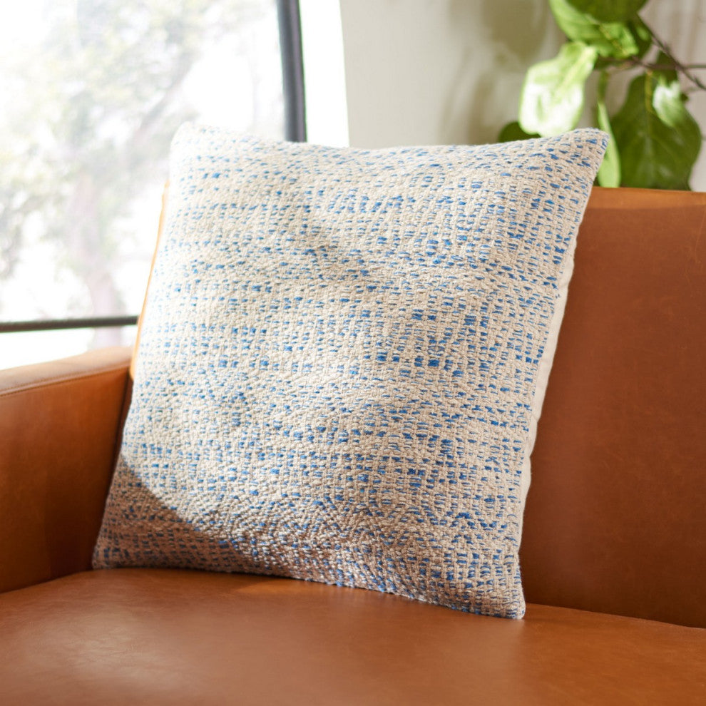 Safavieh Parvati Pillow Blue 18" X 18"