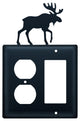 Single Outlet and GFI Cover, Moose