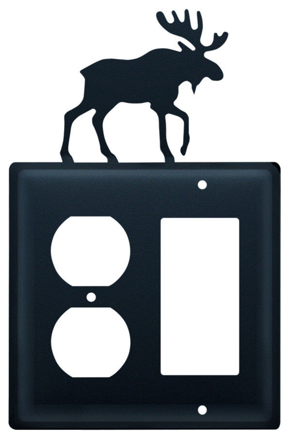 Single Outlet and GFI Cover, Moose