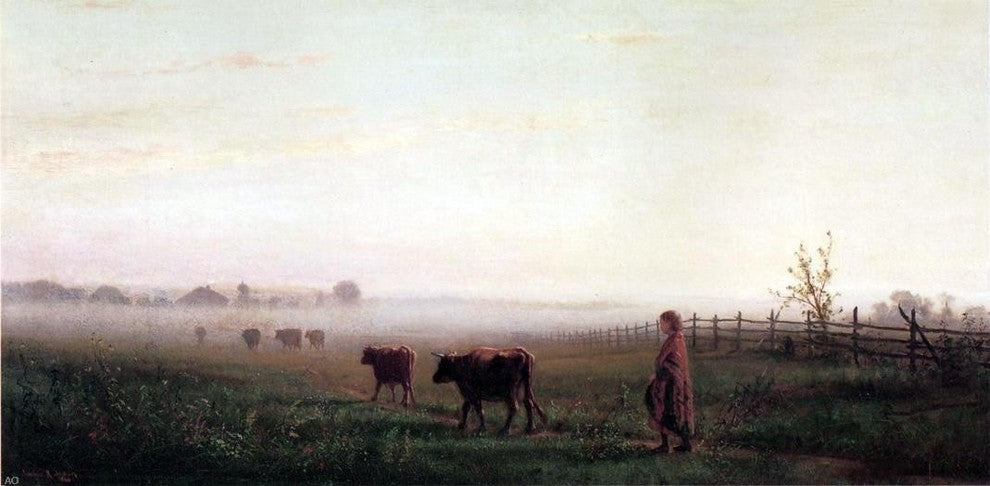 Junius R Sloan Cool Morning on the Prarie Wall Decal