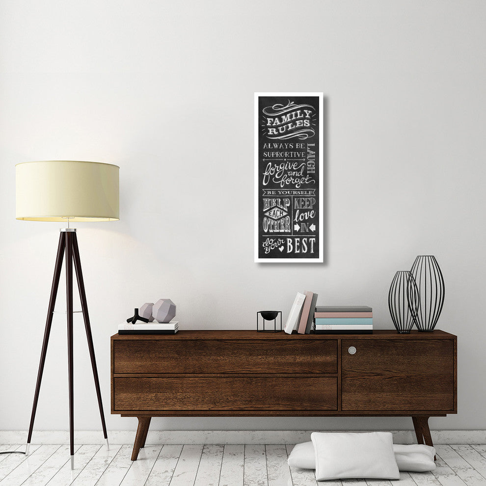 "Family Rules I" Digital Paper Print by Mary Urban, 17"x42"