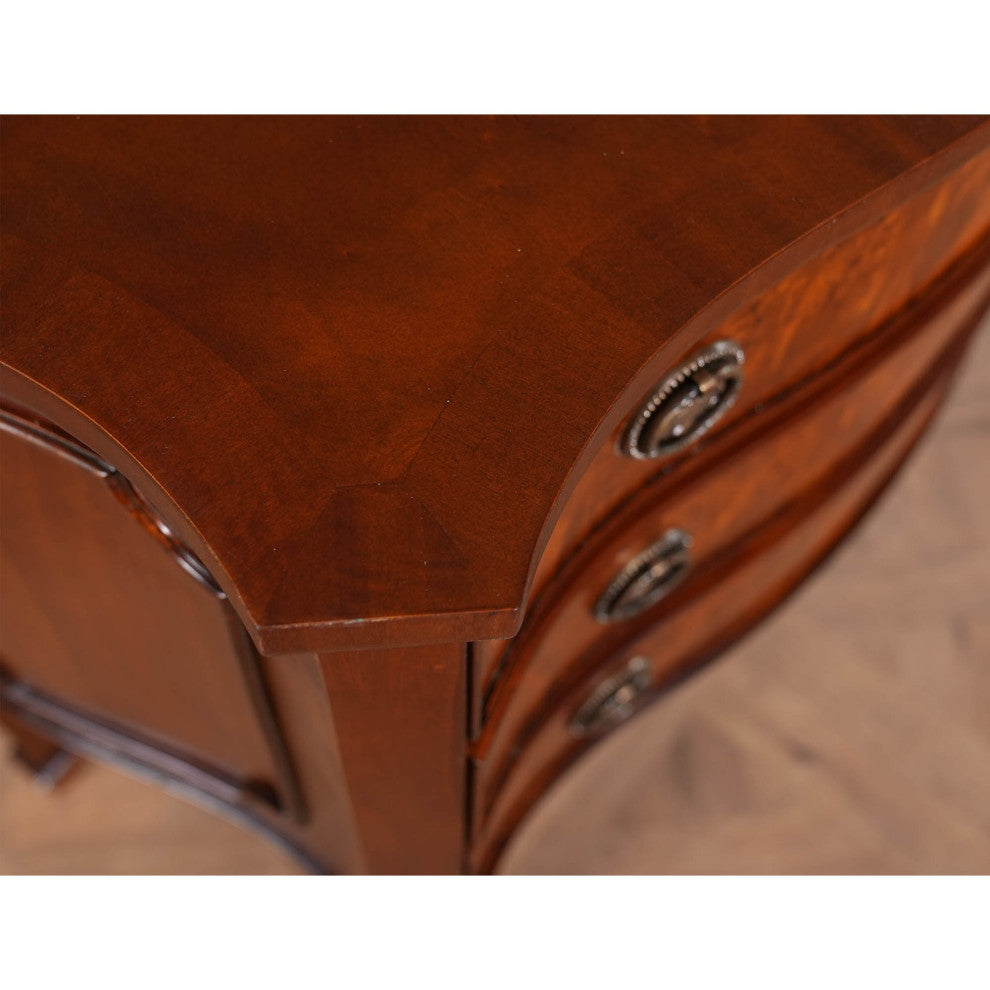Large Burled Hepplewhite Chest