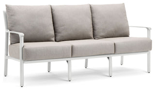 Aspen Cushion Outdoor Resort-Grade Sofa, Light Gray