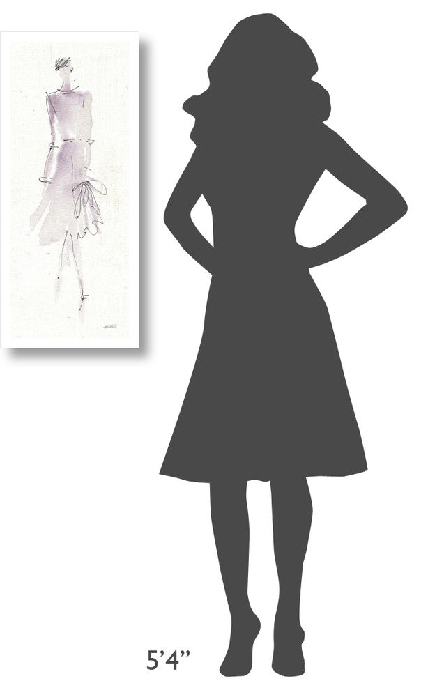 "La Fashion I" Digital Paper Print by Anne Tavoletti, 14"x32"