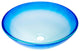 Eden Bath EB_GS70 Blue Cloud Frosted Round Glass Vessel Sink