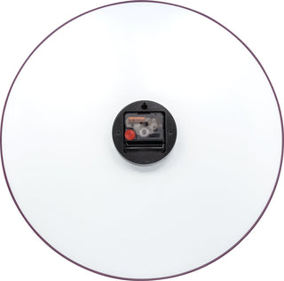 Red Gradient 15.75" Glass Wall Clock With Slim Metal Edge