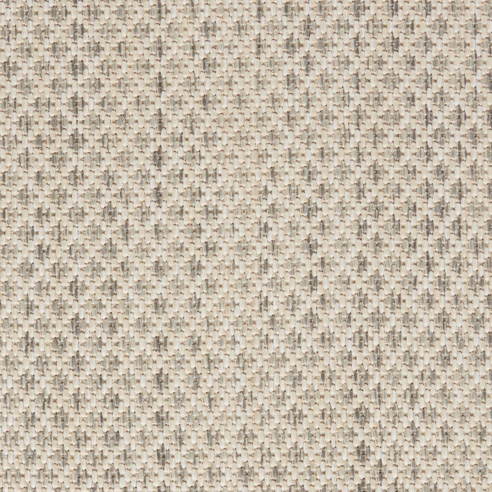 Nourison Courtyard 4' x 6' Ivory Silver Modern Area Rug