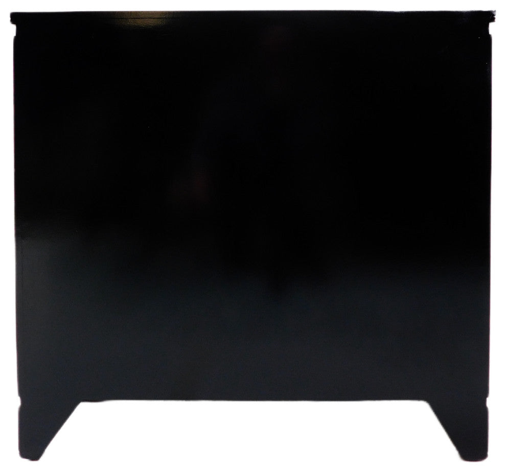 32" Tortoise Shell Red Oriental Cabinet