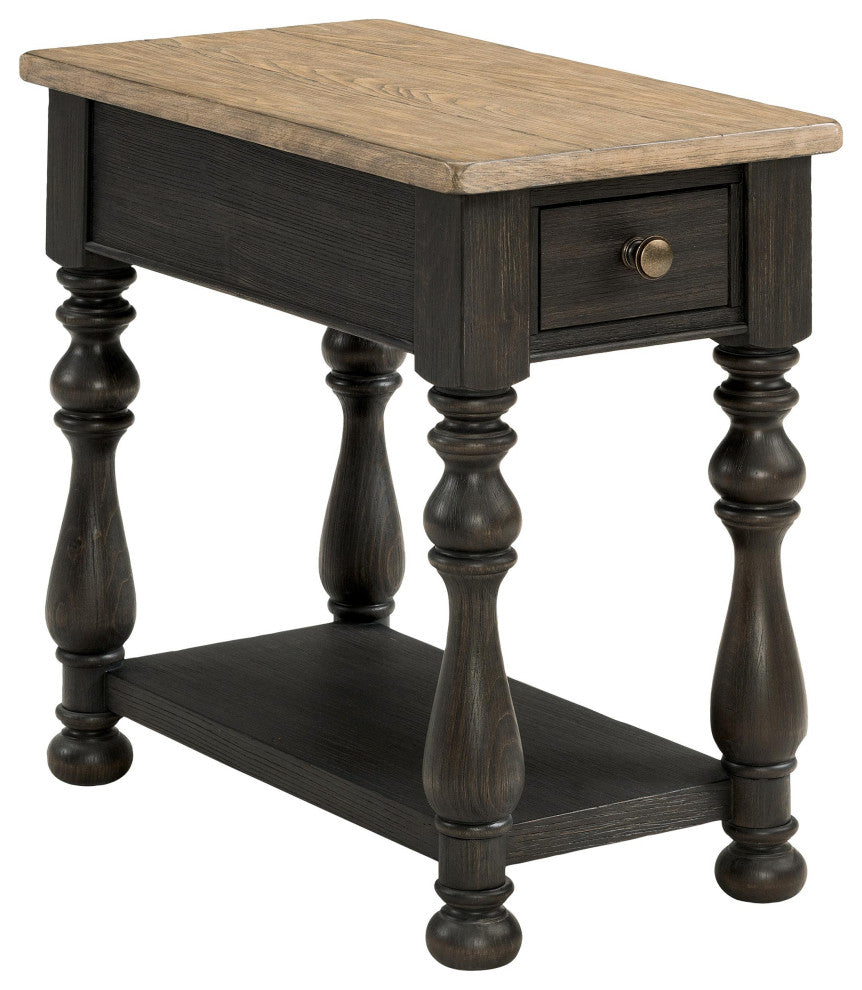 Riverside Furniture Barrington Two Tone Chairside Table