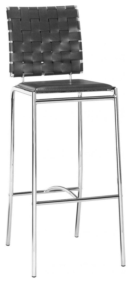Criss Cross Bar Chair, Set of 2 Black