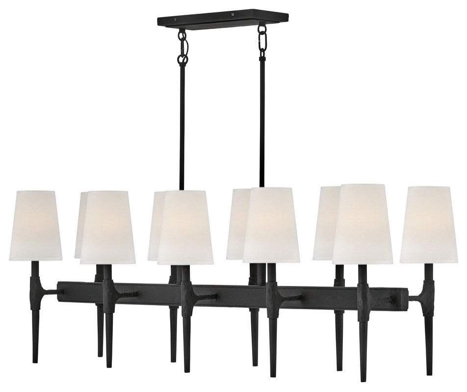 Hinkley Beaumont Medium Ten Light Linear, Black