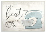 Just Beat it Egg Beater Wall Plaque Art, 12.5x18.5
