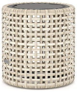 Jasper 18" Round Woven Side Table