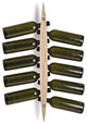 Legnoart Enoteca 10-Bottle Ash Wood Wall Rack, Natural