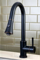 Gourmetier Single-Handle Pull-Down Kitchen Faucet, Naples Bronze