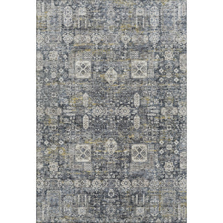 Premium Machine Washable Mayfield AMF637 Charcoal 9' x 12' Rug