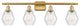 Innovations 516-4W-SG-G654-6 4-Light Bath Vanity Light, Satin Gold