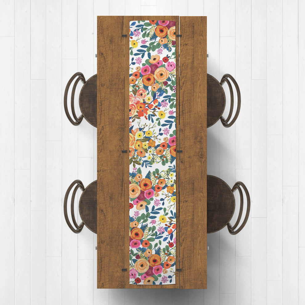 Grace Wildflowers 16x90 Table Runner