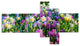 Spring Flowers in Keukenhof Park, Floral Canvas Art Print, 60"x32", 5 panels