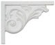 8 3/4"W x 7 5/8"H x 5/8"D Bremen Acanthus Stair Bracket, Right