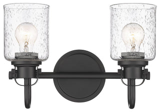 Zlite 340-2V-MB 2-Light Vanity, Clear Seeded