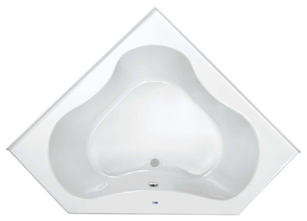PROFLO PFS6060 Grass Valley 60" x 60" Corner Acrylic Soaking Tub - White