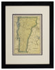 Vintage Vermont Map, Framed original Vermont State Map- Authentic 1920s