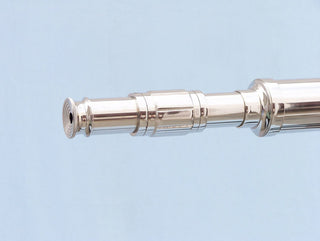 Floor Standing- Chrome Galileo Telescope 65''- Nautical Decor- Chrome Telescope