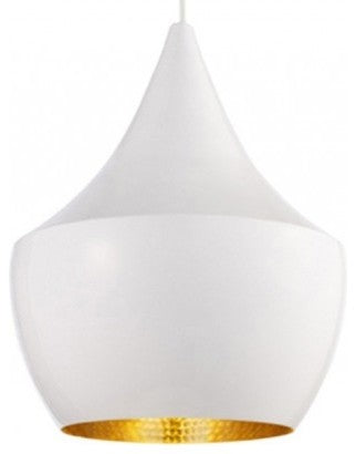 Beat Pendant Lights, Fat Pan, White