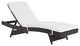Espresso White Convene Chaise Outdoor Patio Set of 4